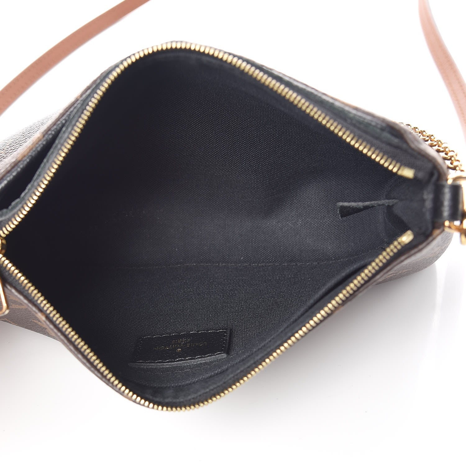 Louis Vuitton Monogram Pallas Clutch Black 5 of 10
