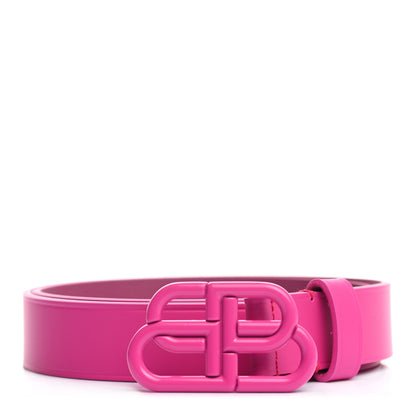 Balenciaga Shiny Box Calfskin BB 25mm Thin Belt 75 30 Fuchsia 1 of 5