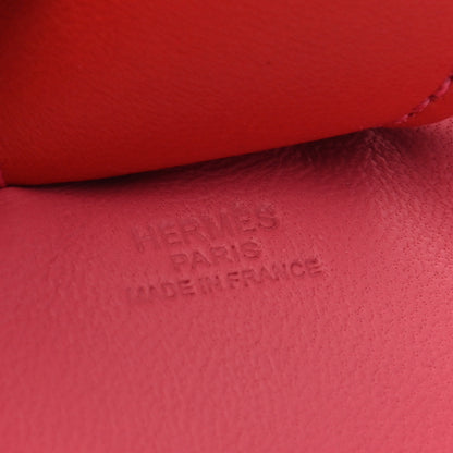Hermes Milo Lambskin Grigri Rodeo Horse Bag Charm MM Rose Azalee Orange Poppy 3 of 3