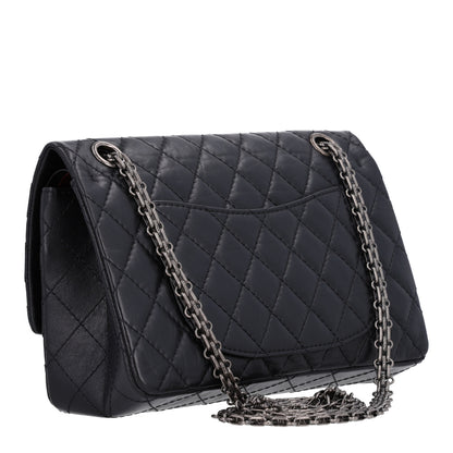Chanel Aged Calfskin Quilted 2.55 Reissue 225 Flap Black 2 of 9