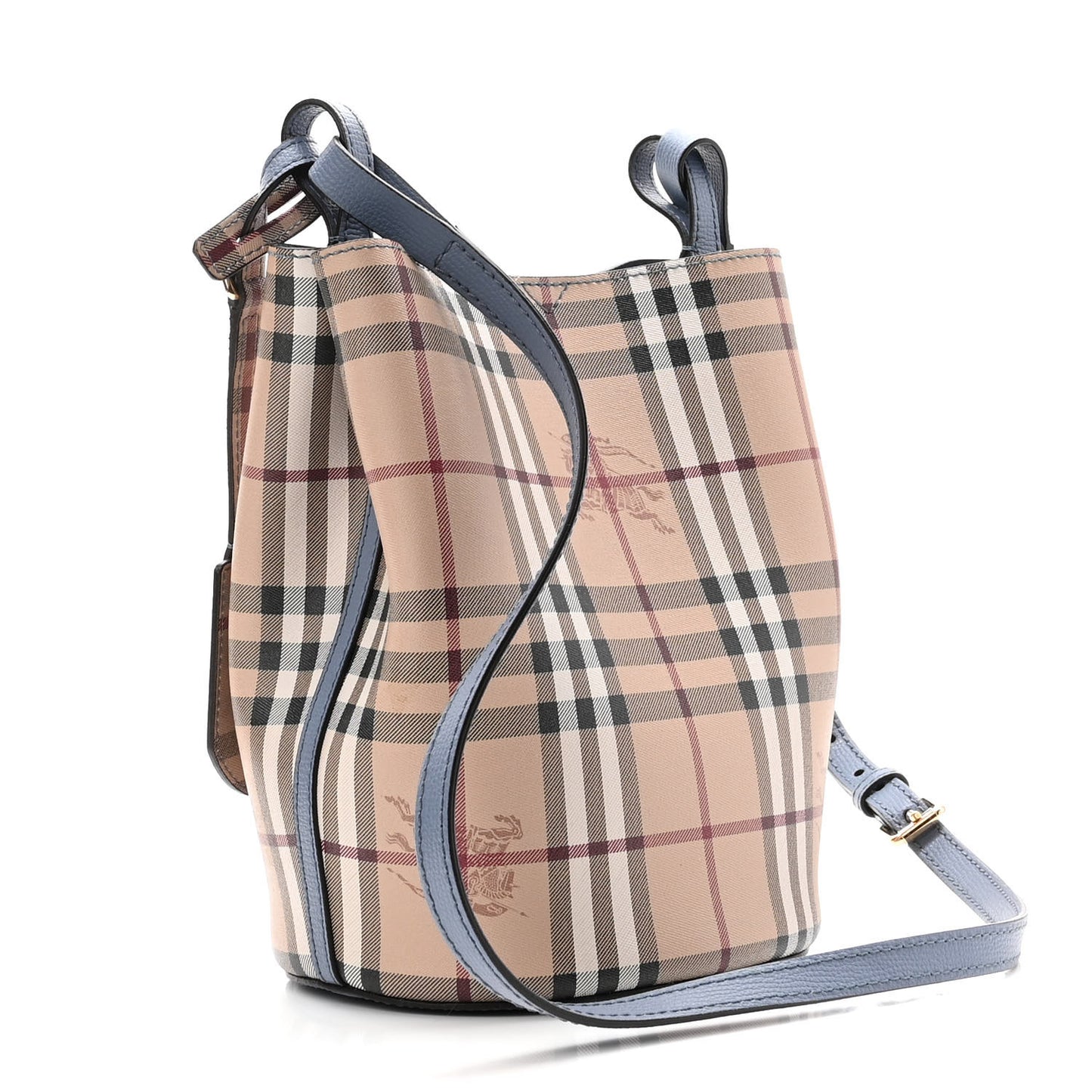 Haymarket Check Colours Small Lorne Bucket Crossbody Blue
