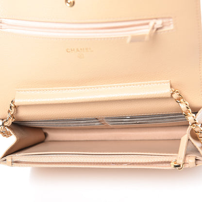 Chanel Caviar Quilted Wallet On Chain WOC Beige Clair 7 of 11