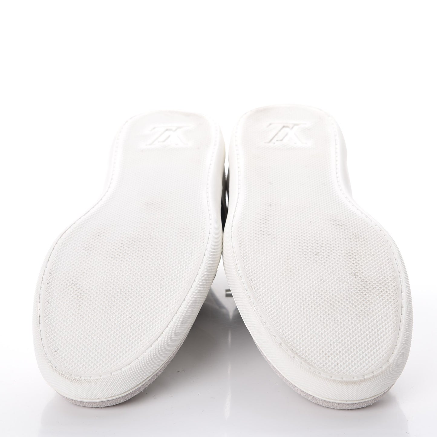Calfskin Damier Waterline Sneakers 9.5 White