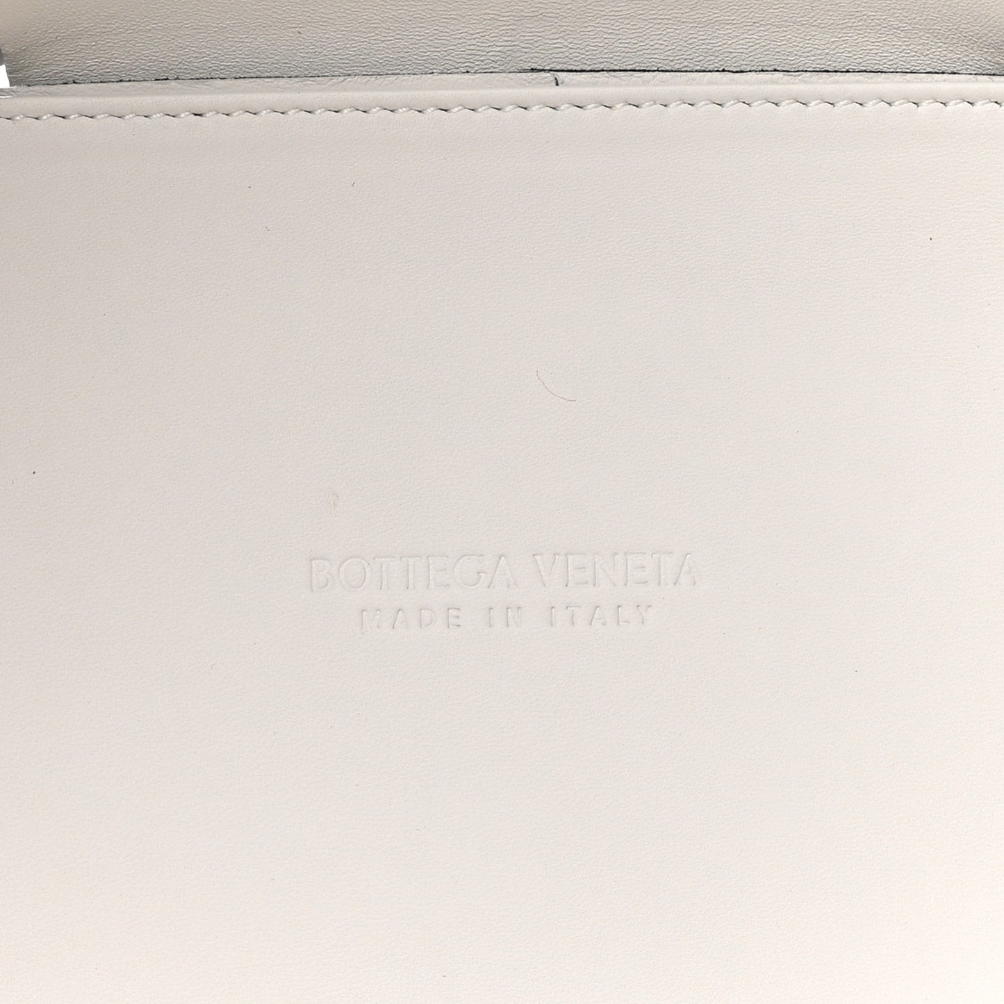 Nappa Maxi Intrecciato Medium Arco Tote Black White