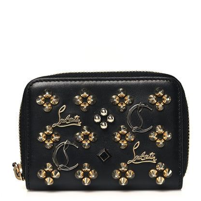 Christian Louboutin Calfskin Loubinthesky Panettone Coin Purse Black 1 of 6