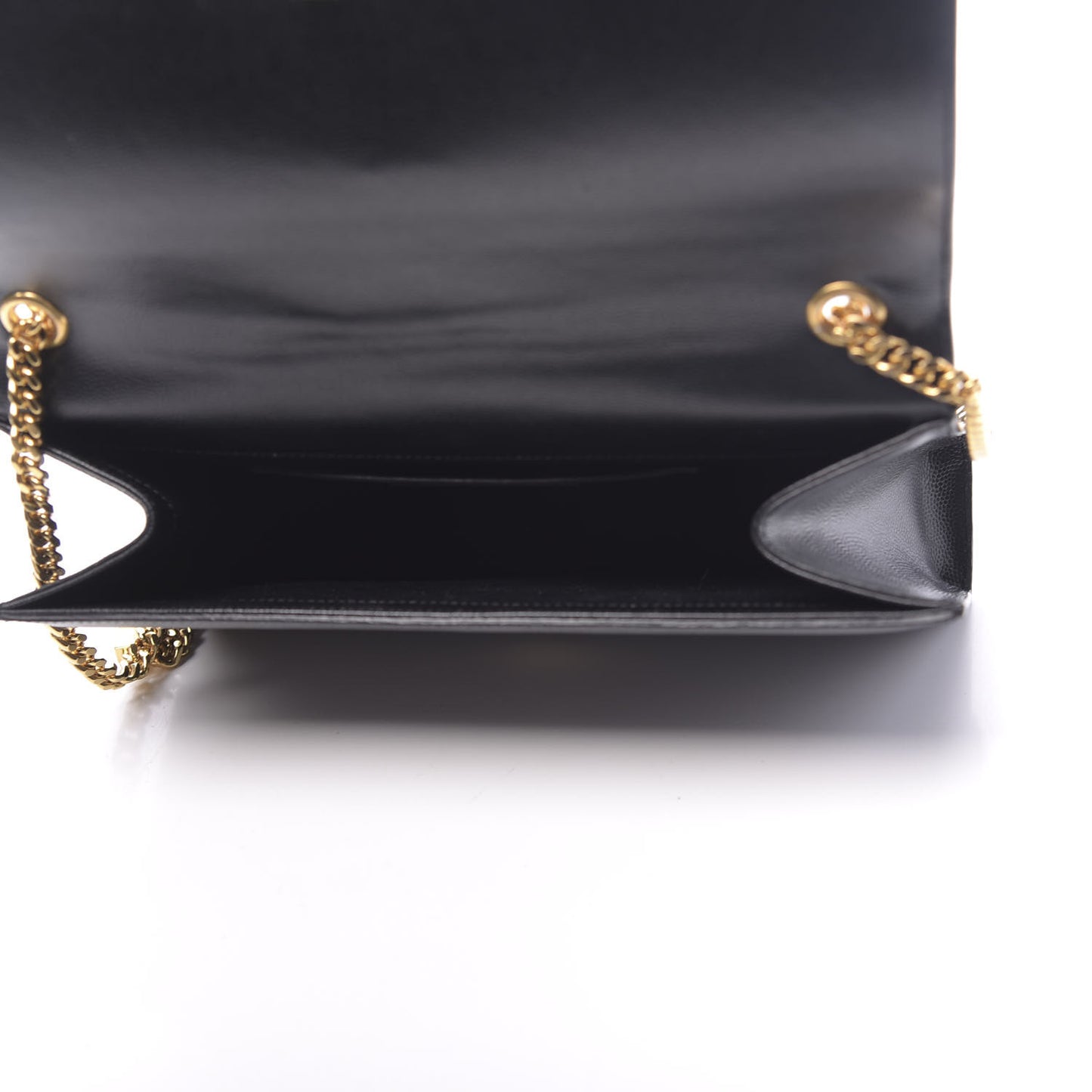 Grain De Poudre Medium Classic Monogram Kate Satchel Black