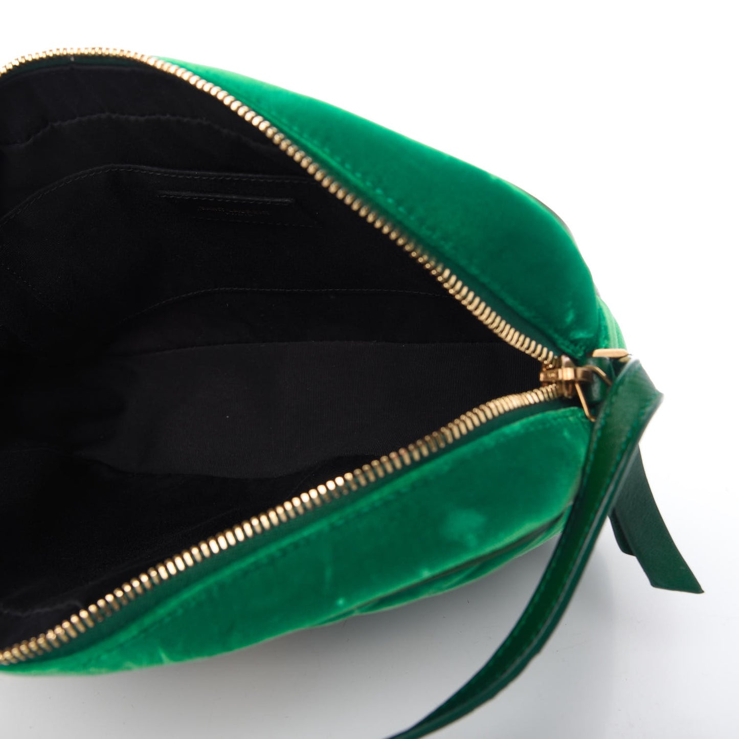 Velvet Matelasse Monogram Lou Camera Bag Deep Malachite