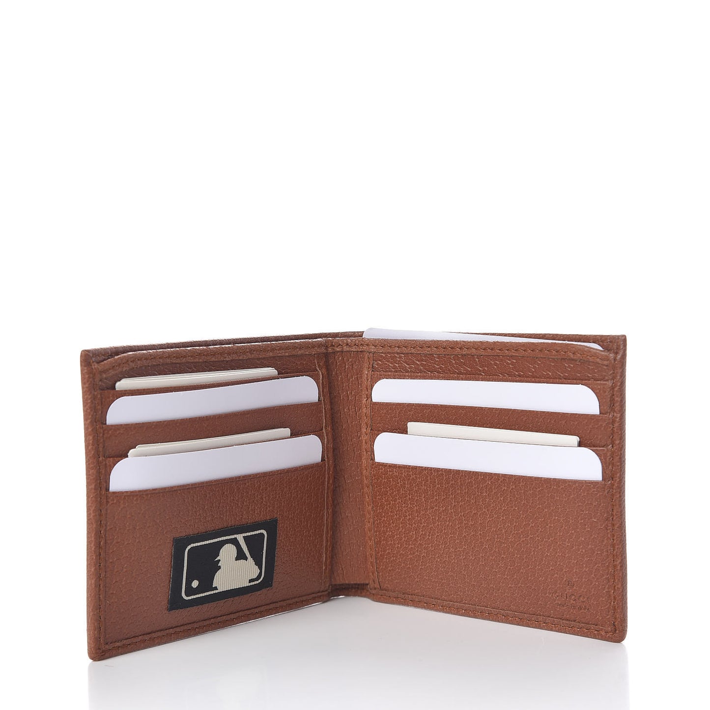 X MLB Monogram NY Yankees Bi-Fold Wallet Beige Ruggine Ivory