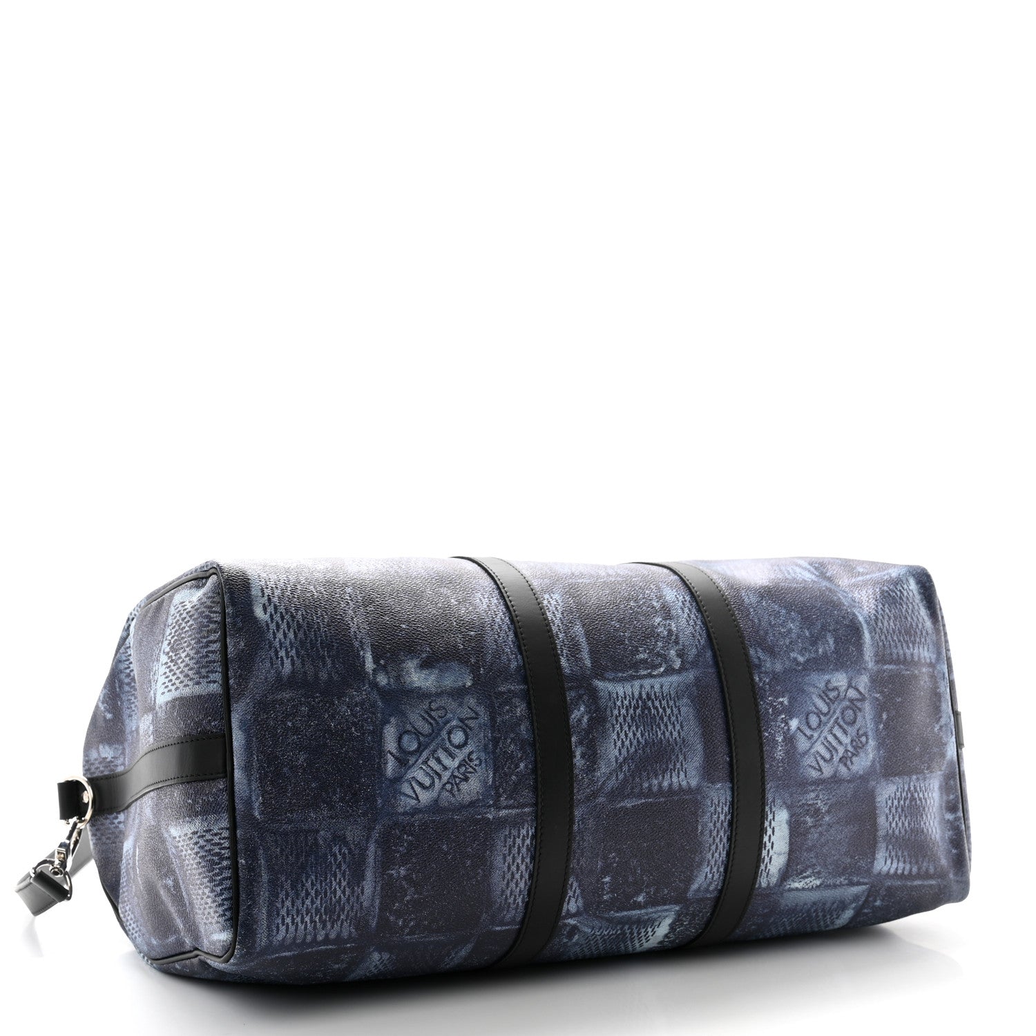 Louis Vuitton Damier Salt Keepall Bandouliere 50 Ocean Blue 3 of 11