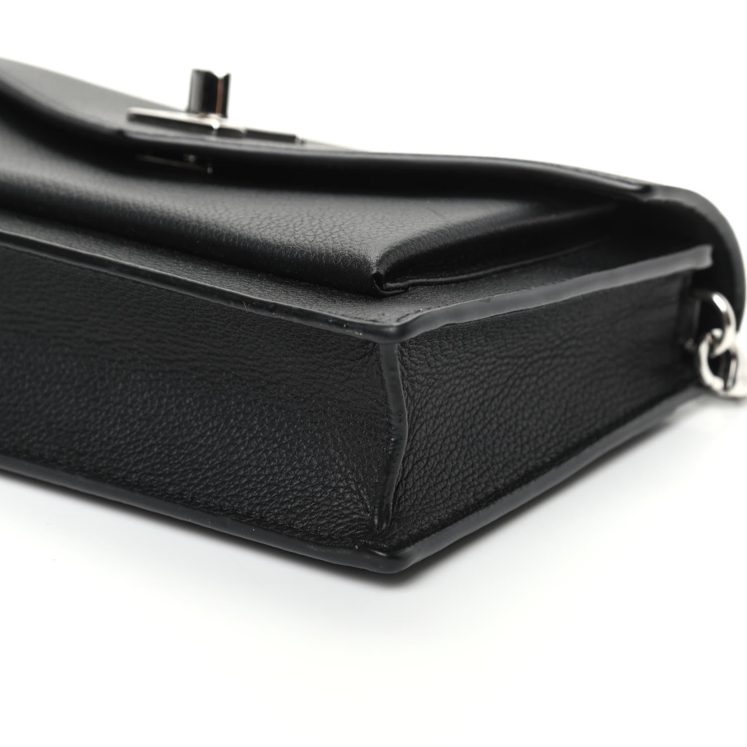 Louis Vuitton Soft Calfskin My Lockme Chain Pochette Black 8 of 8