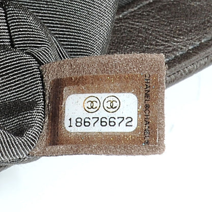 Chanel Calfskin Medium Boy Bag Flap Metallic Dark Silver 7 of 8