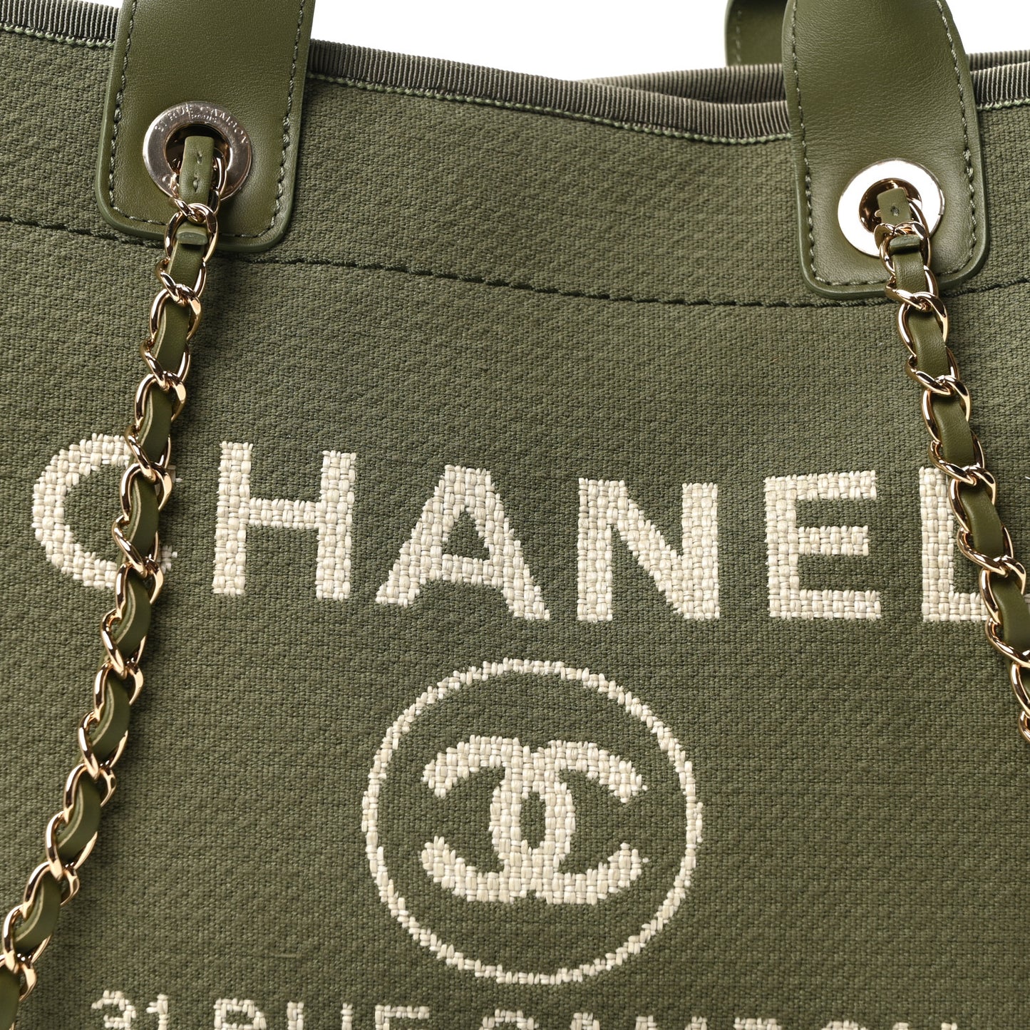 Mixed Fibers Small Deauville Tote Khaki