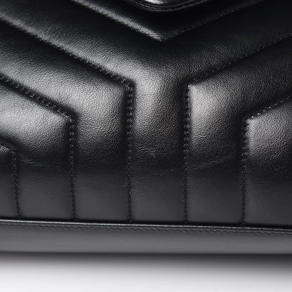 Saint Laurent Calfskin Y Quilted Monogram Medium Loulou Chain Satchel Black 11 of 11