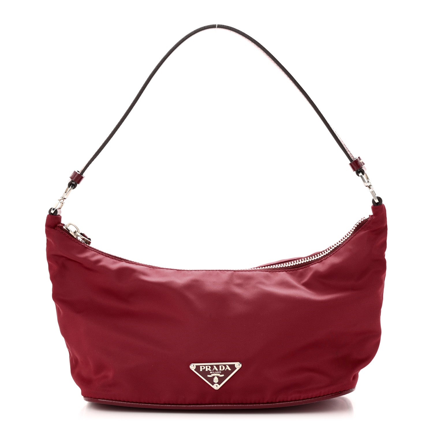 Prada Tessuto Nylon Small Shoulder Bag Red 1 of 13