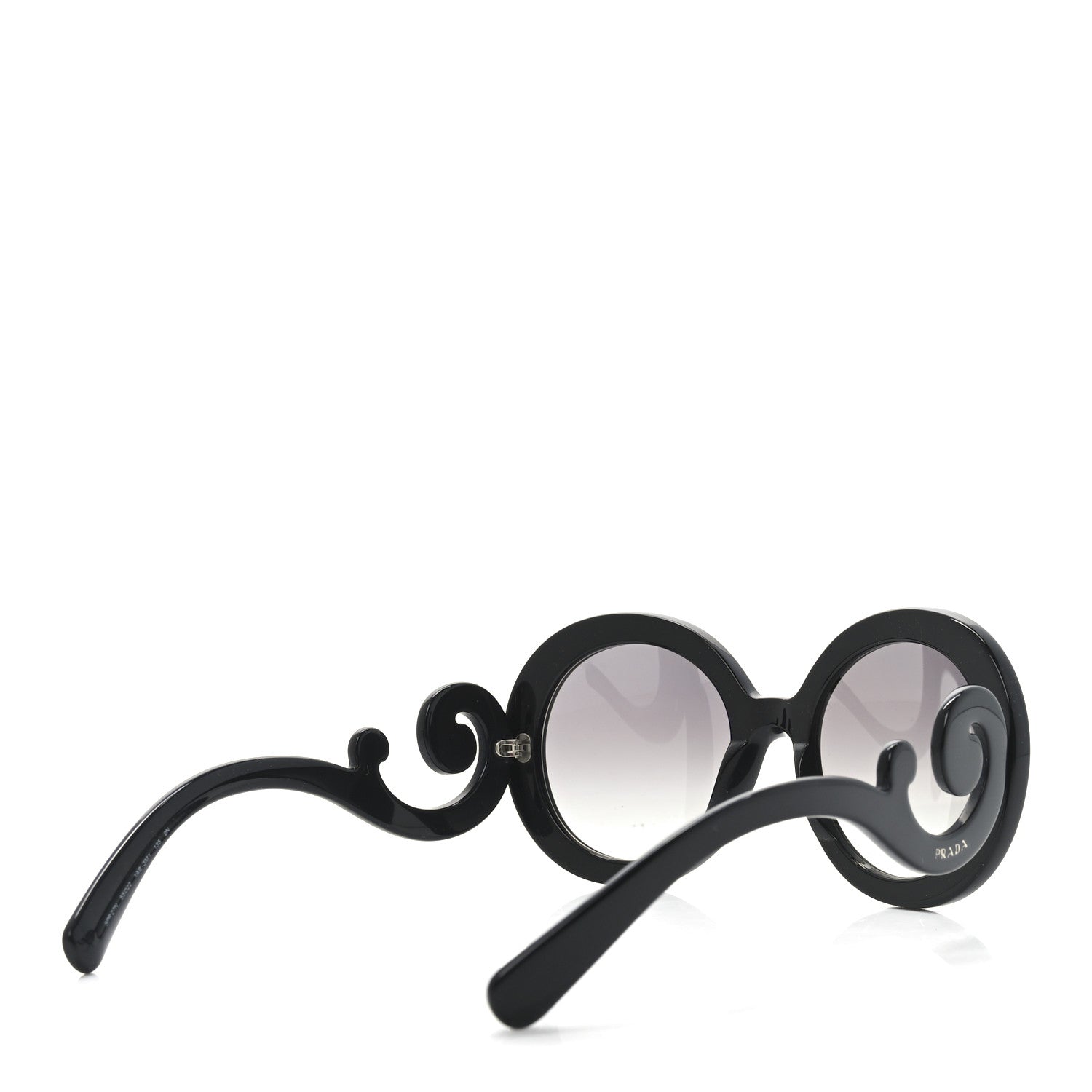Prada Baroque Sunglasses SPR 27N Black 4 of 7
