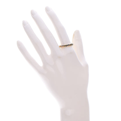 Christian Dior 18K Yellow Pink White Gold Twisted Ring 59 8.75 2 of 4