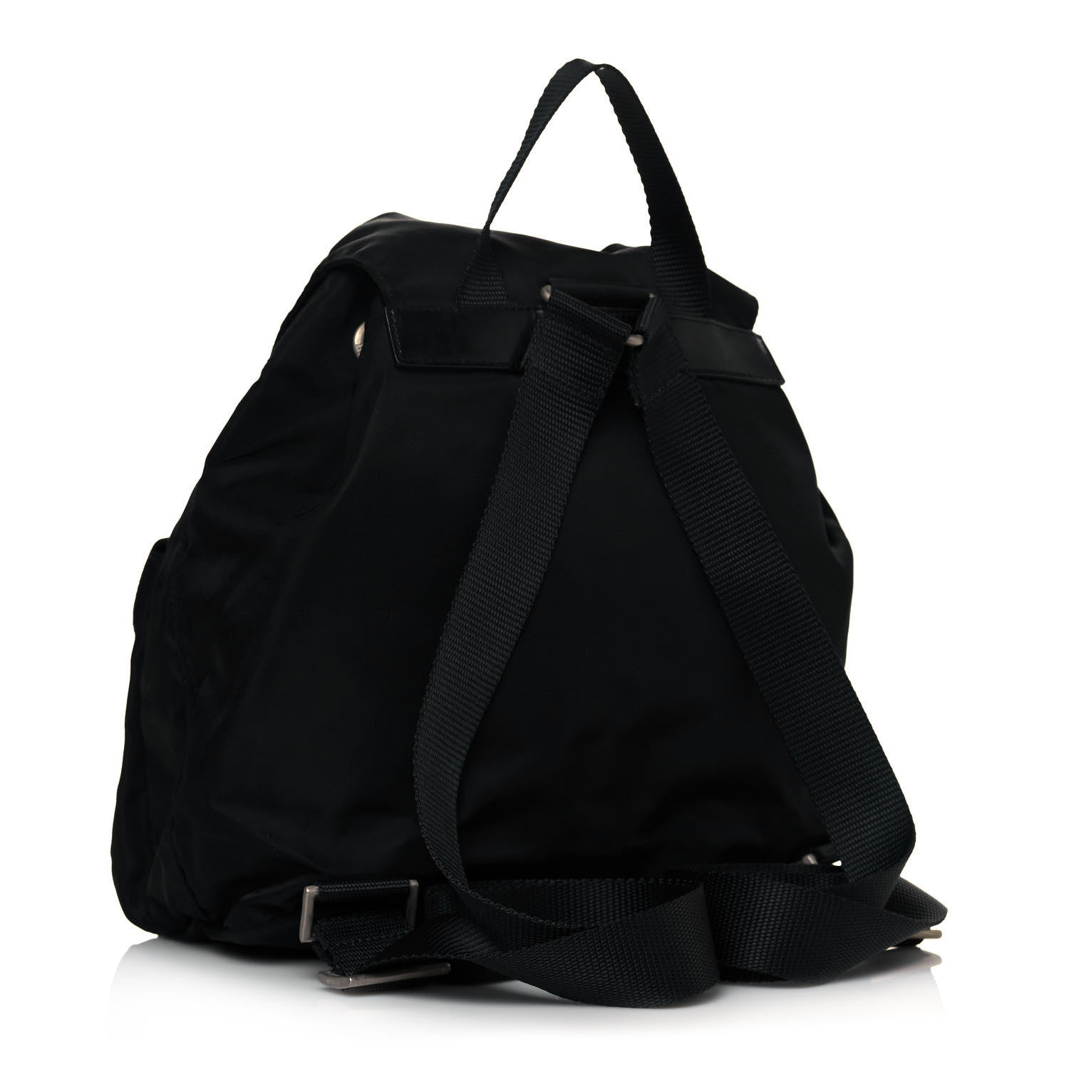 Prada Nylon Vela Double Buckle Backpack Black 2 of 10