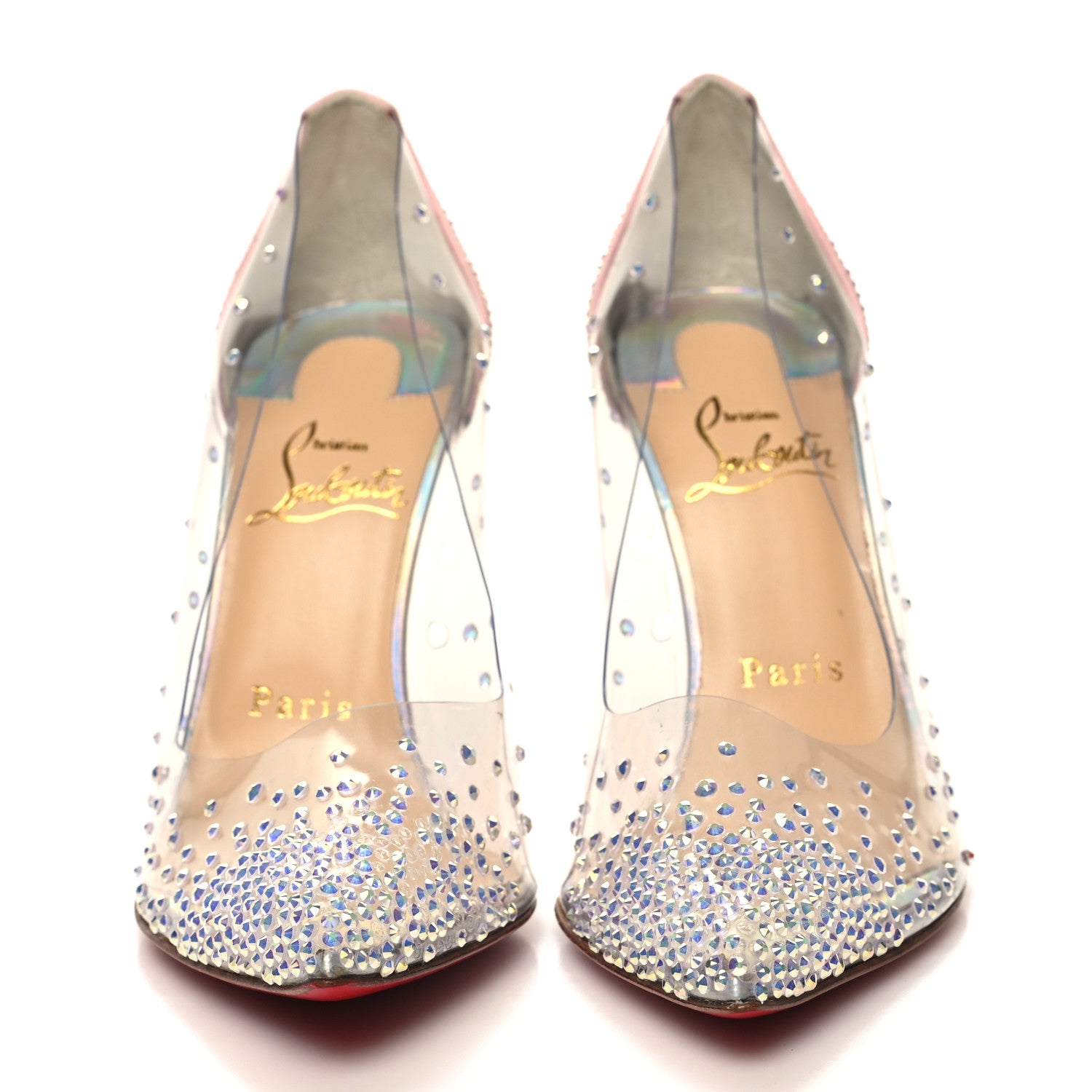Christian Louboutin PVC Glitter Degrastrass 100 Pumps 36 Pink Multicolor 2 of 7