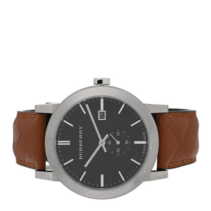 Burberry Stainless Steel Calfskin 42mm The City Quartz Watch Black BU9905 2 of 4