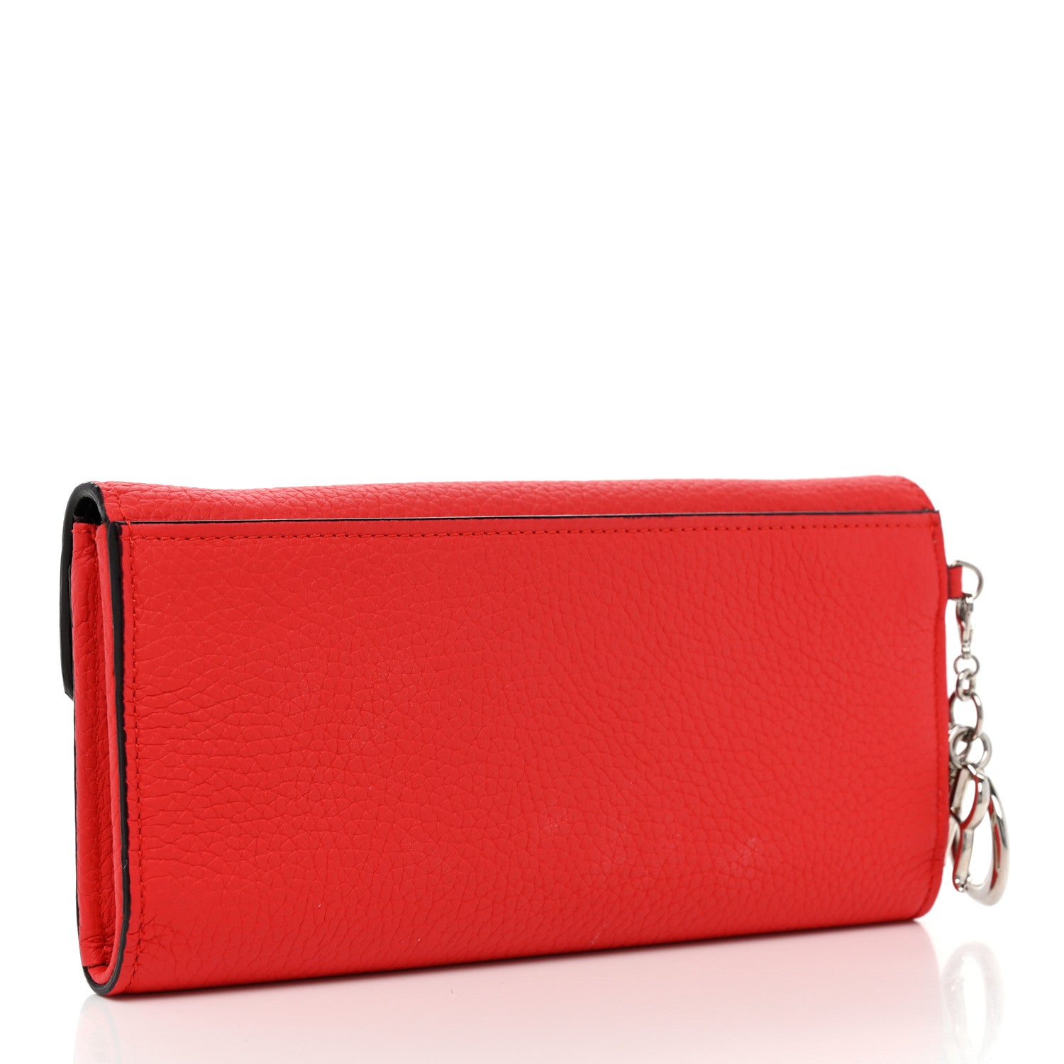 Christian Dior Bullcalf Diorissimo Slim Envelope Wallet Red 3 of 7