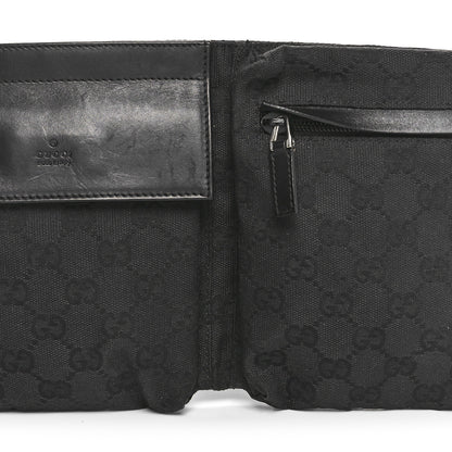 Gucci GG Monogram Double Pocket Belt Bag Black 9 of 11