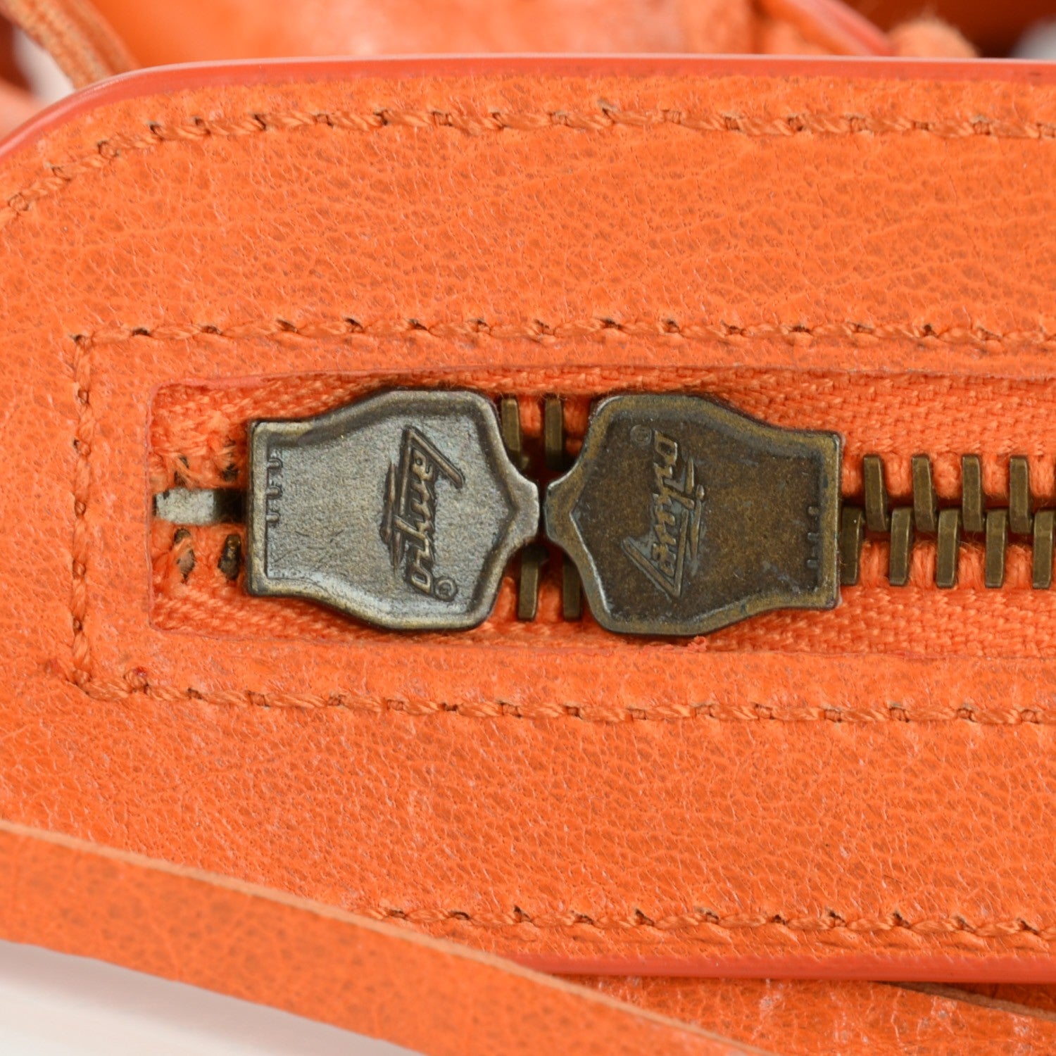 Balenciaga Agneau Classic Hardware Town Tangerine 10 of 11