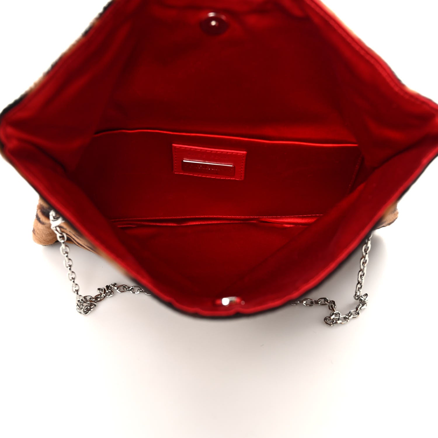 Dolce & Gabbana Calf Hair Leopard Print Crystal Miss Delicious Clutch 6 of 7
