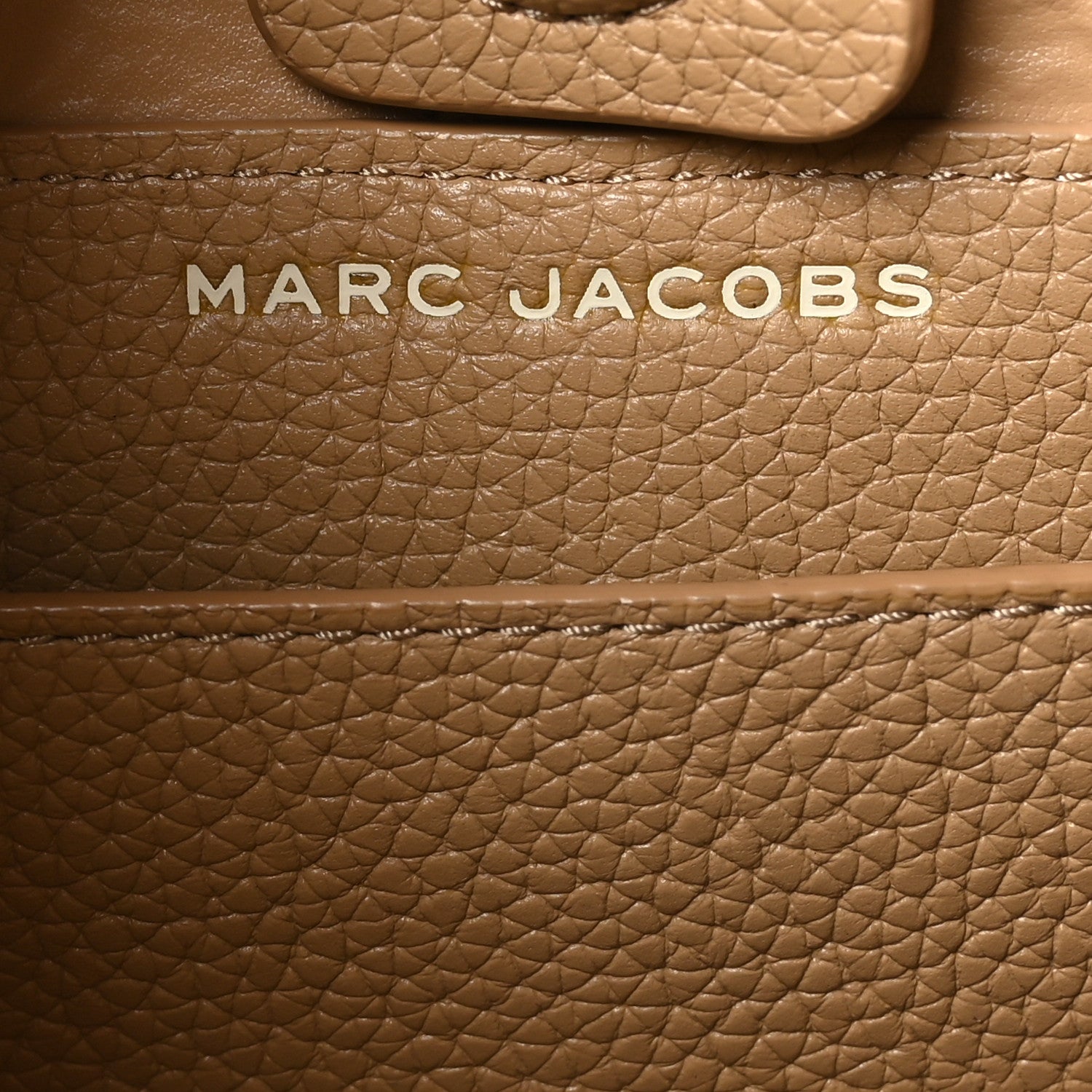Marc Jacobs Grained Calfskin Medium The Sack Bag Camel 7 of 11
