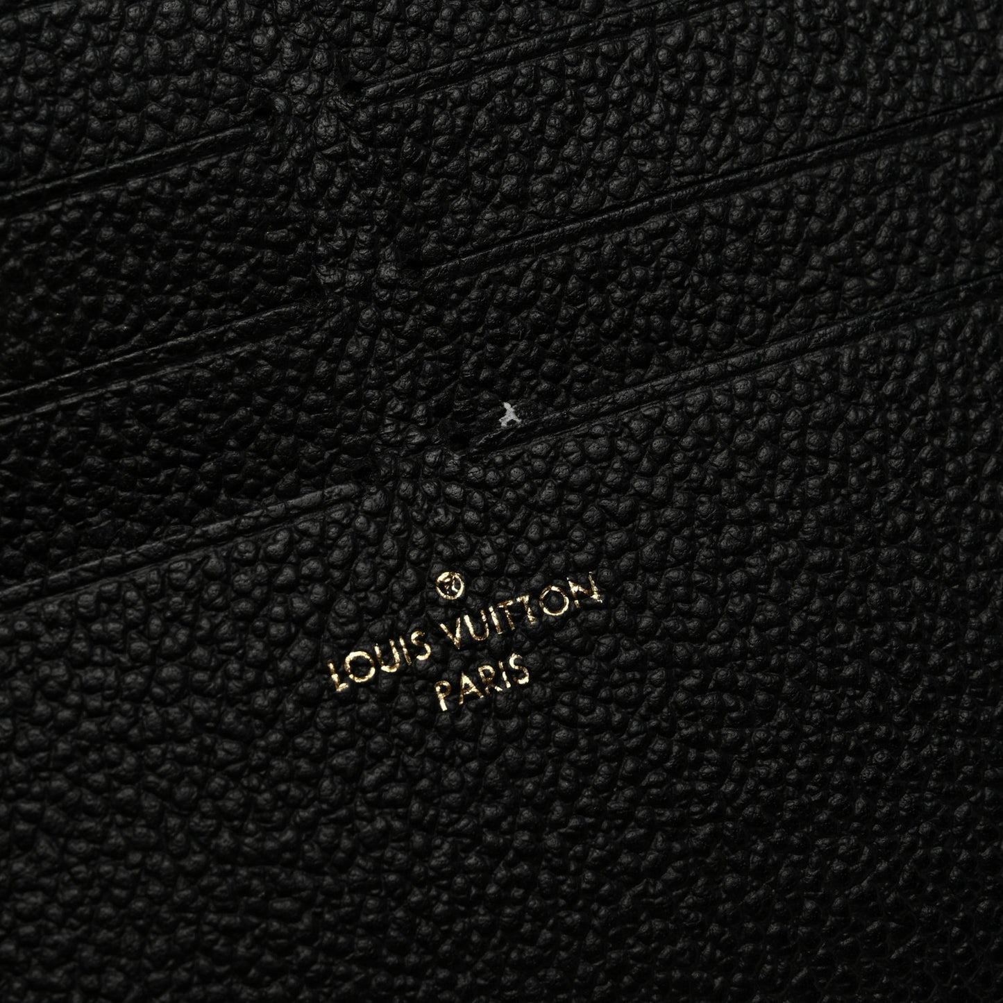 Calfskin Felicie Chain Wallet Card Holder Insert Black