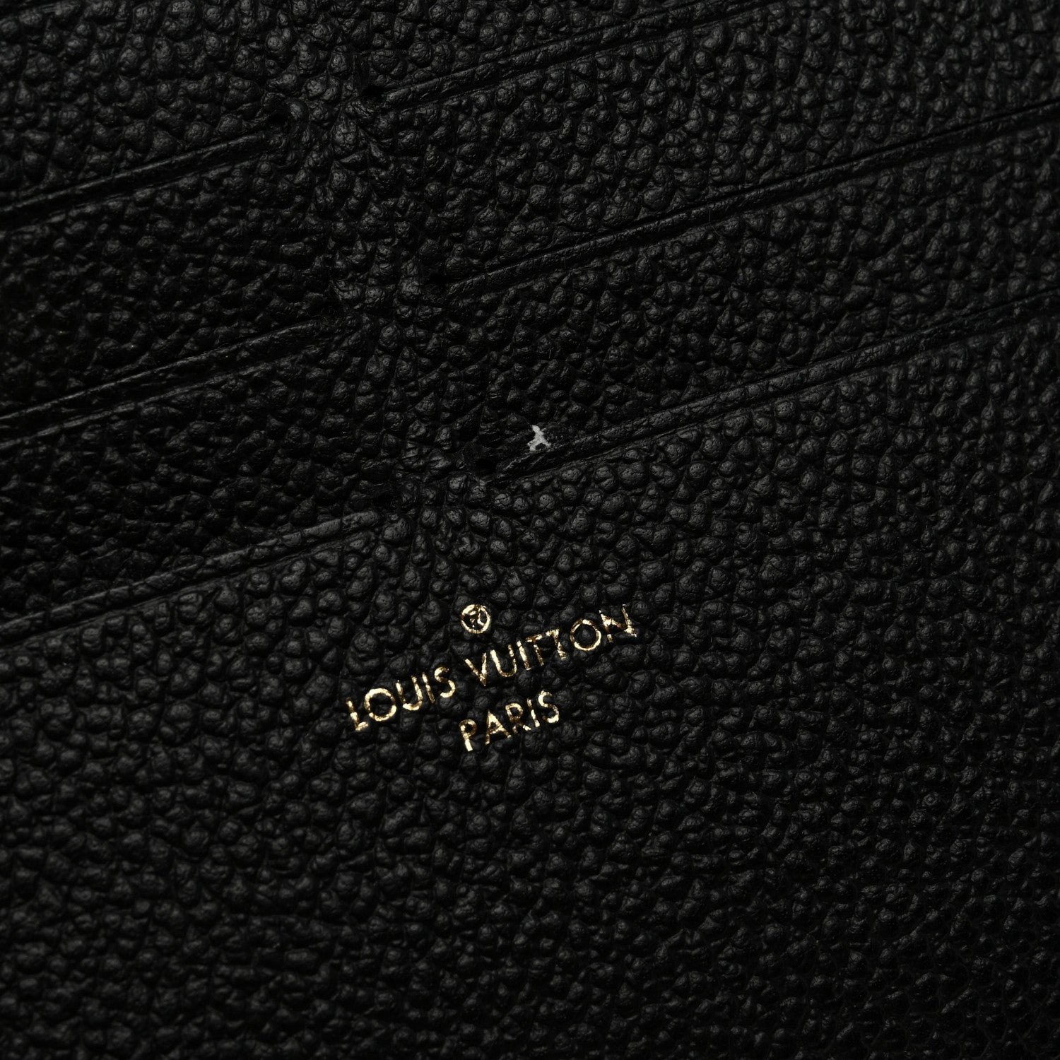 Louis Vuitton Calfskin Felicie Chain Wallet Card Holder Insert Black 7 of 7