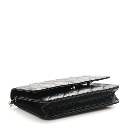 Chanel Caviar Quilted Wallet on Chain WOC Black 4 of 12