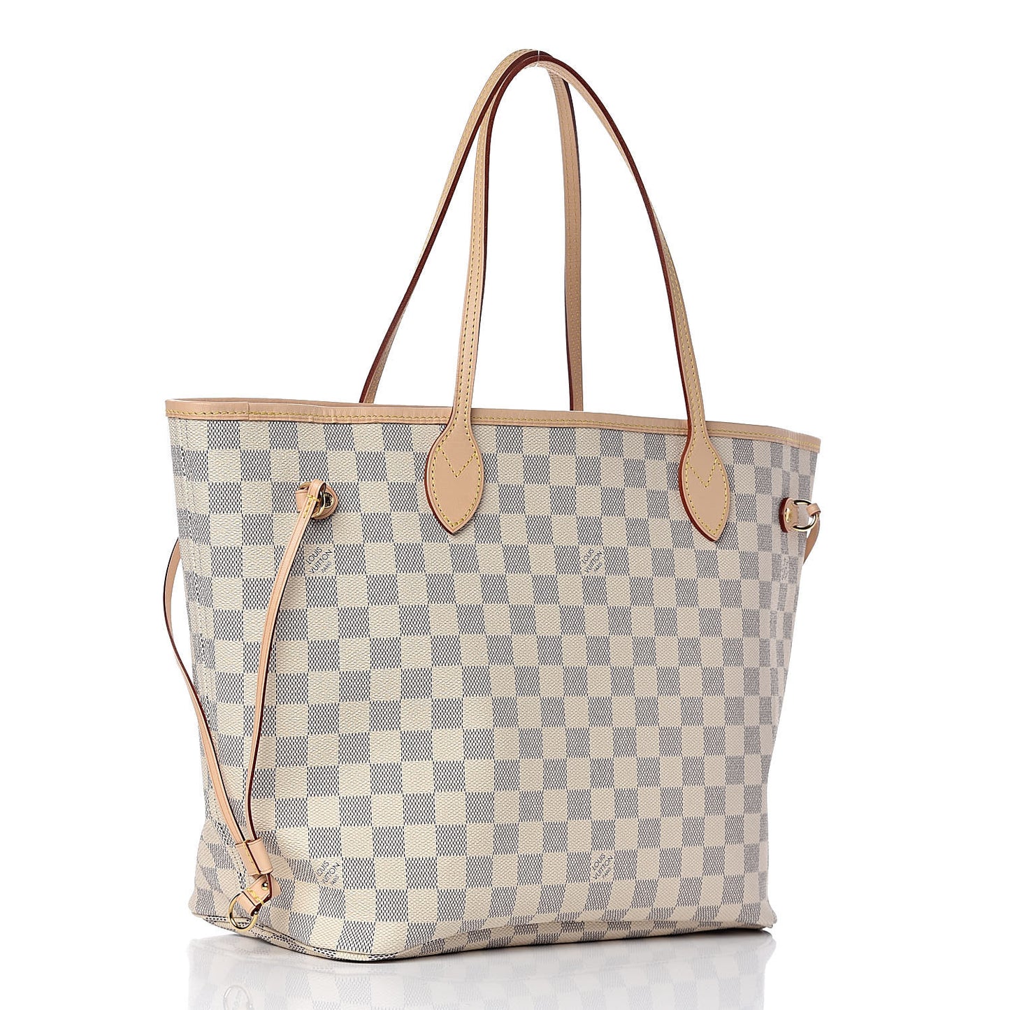 Damier Azur Neo Neverfull MM Rose Ballerine