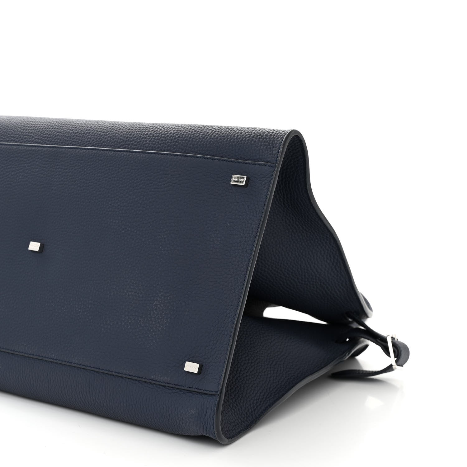 The Row Grained Calfskin Soft Margaux 17 Indigo 9 of 9