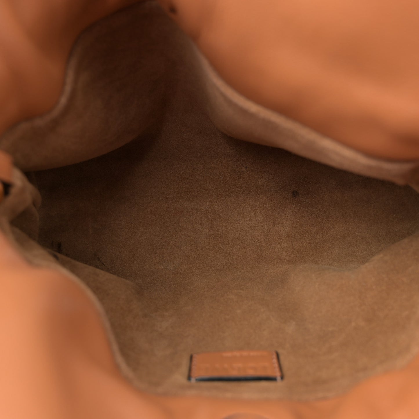 Calfskin Mini Flamenco Knot Clutch Warm Desert