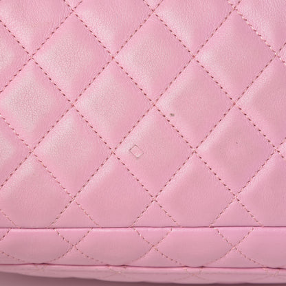 Chanel Calfskin Quilted Large Cambon Bowler Pink 19 of 20