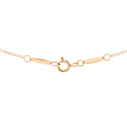 Tiffany 18K Rose Gold Diamond .07ct Elsa Peretti Diamonds by the Yard Pendant Necklace 4 of 5