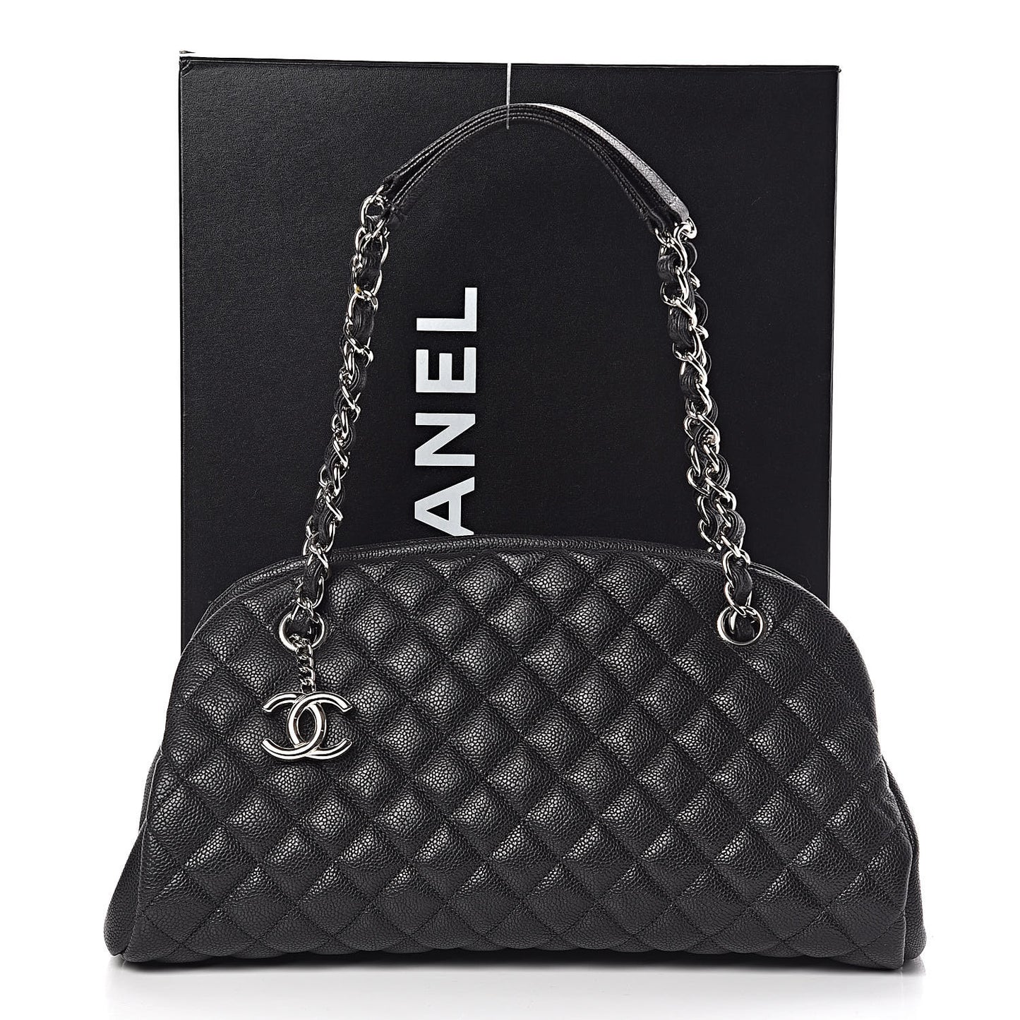 Caviar Quilted Medium Just Mademoiselle Black