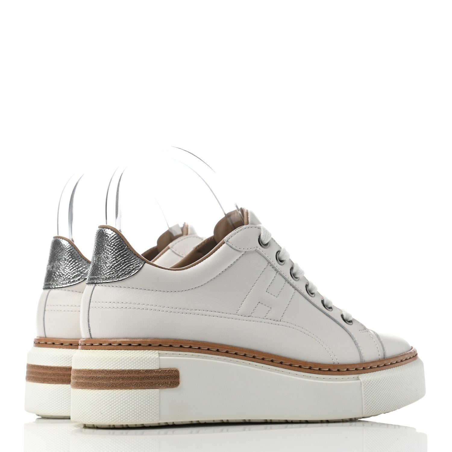 Hermes Calfskin Polo Sneakers 35.5 White 3 of 6