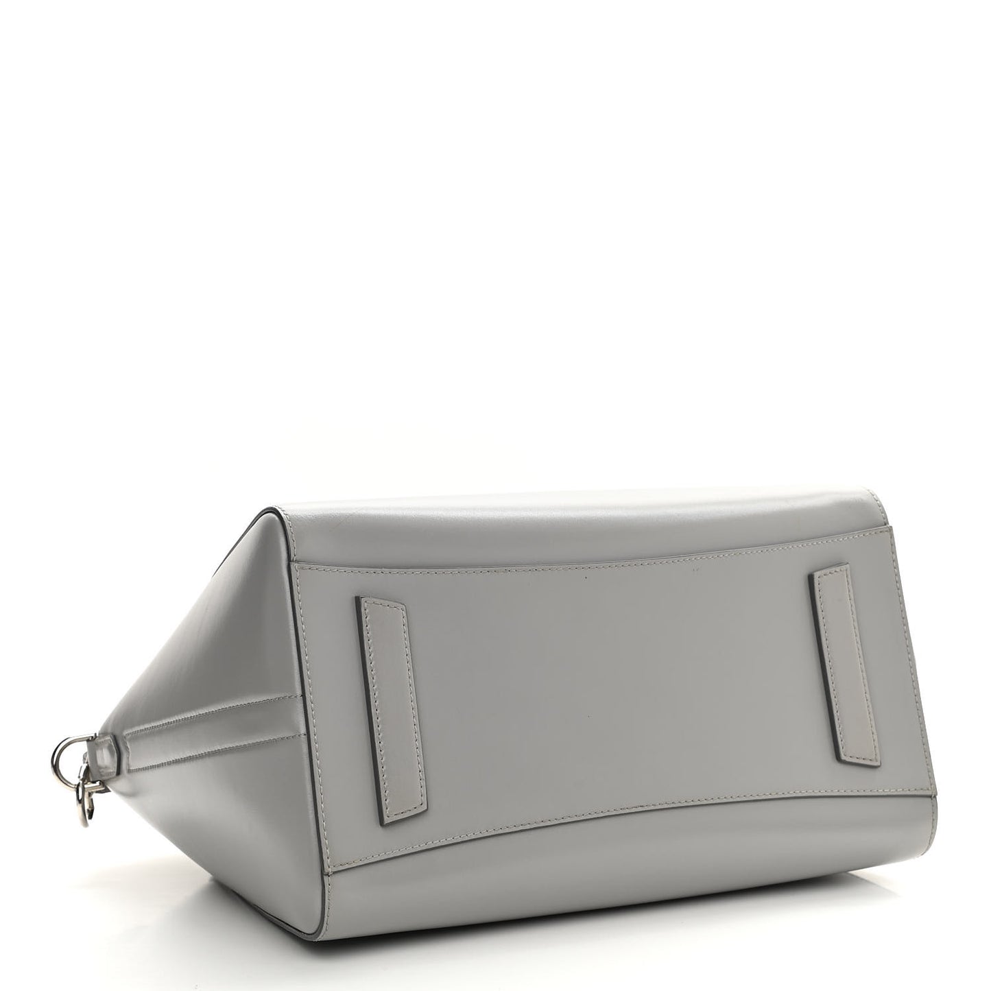 Shiny Lord Calfskin Medium Antigona Pearl Grey