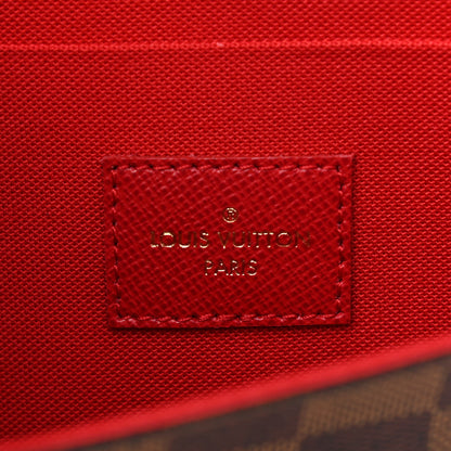 Louis Vuitton Damier Ebene Pochette Felicie Chain Wallet 7 of 10