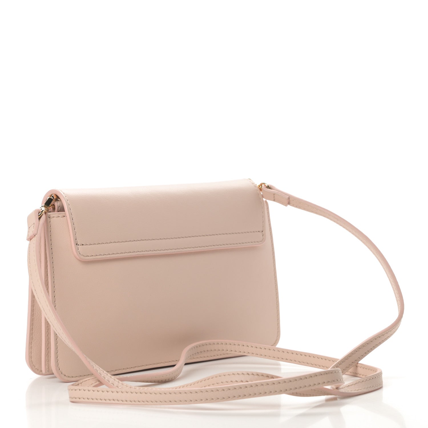 Chloe Calfskin Drew Bijou Clutch Cement Pink 3 of 12