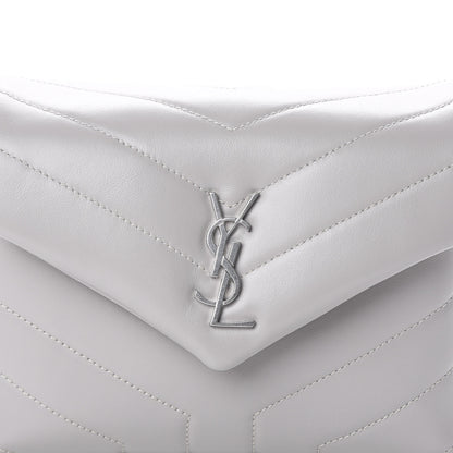 Saint Laurent Calfskin Y Quilted Monogram Toy Loulou Satchel Granite 8 of 8