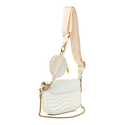 Louis Vuitton Calfskin New Wave Multi Pochette Snow 3 of 11
