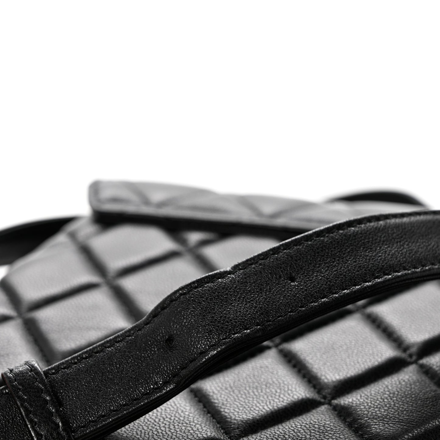 Lambskin Quilted Crossbody Flap Black