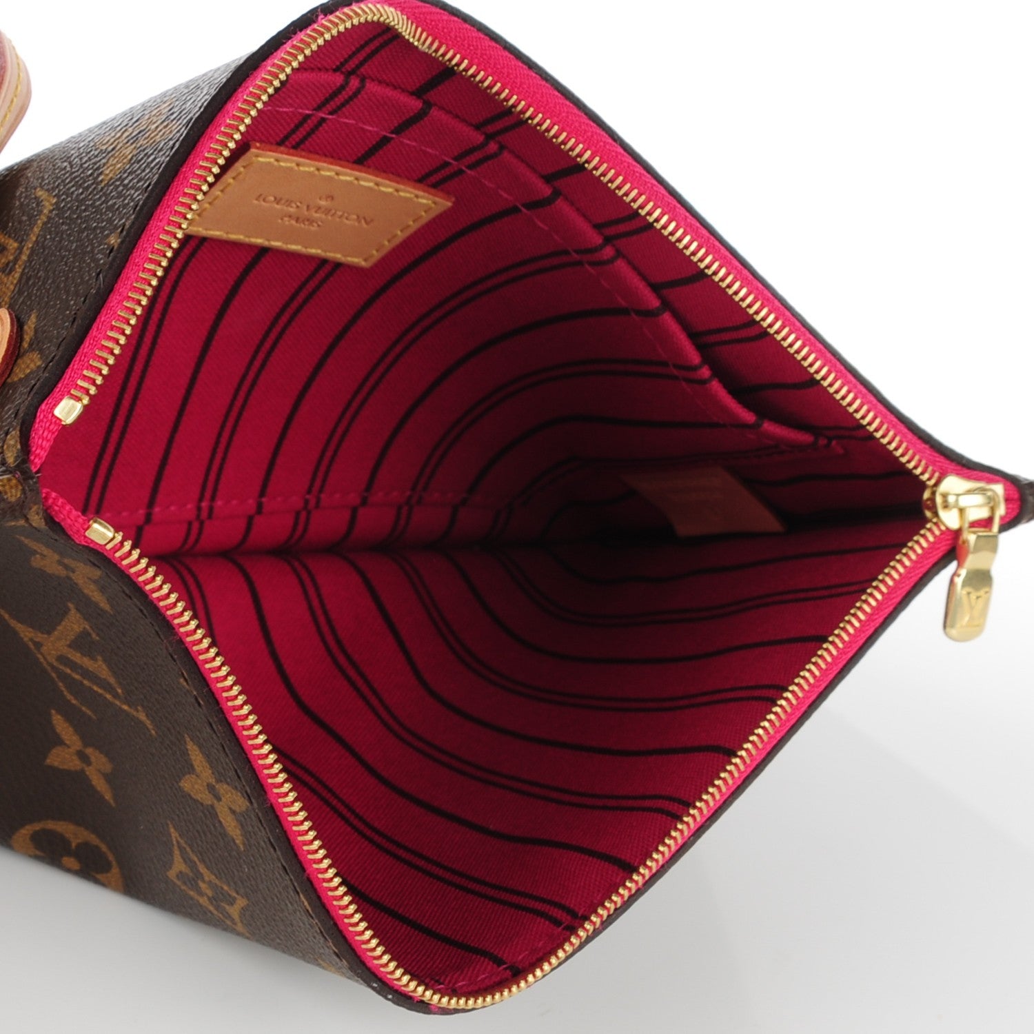 Louis Vuitton Monogram Neverfull MM GM Pochette Pivoine 5 of 8