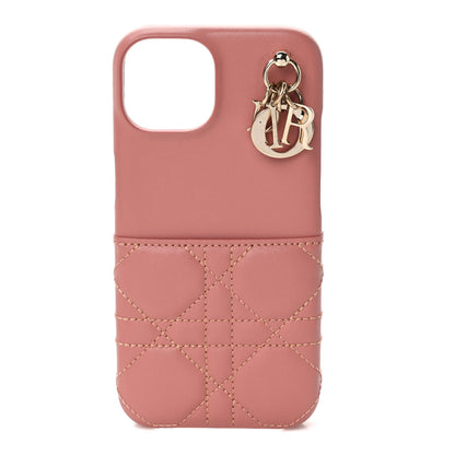Christian Dior Lambskin Cannage Lady Dior iPhone 13 Pro Case Pink 1 of 5