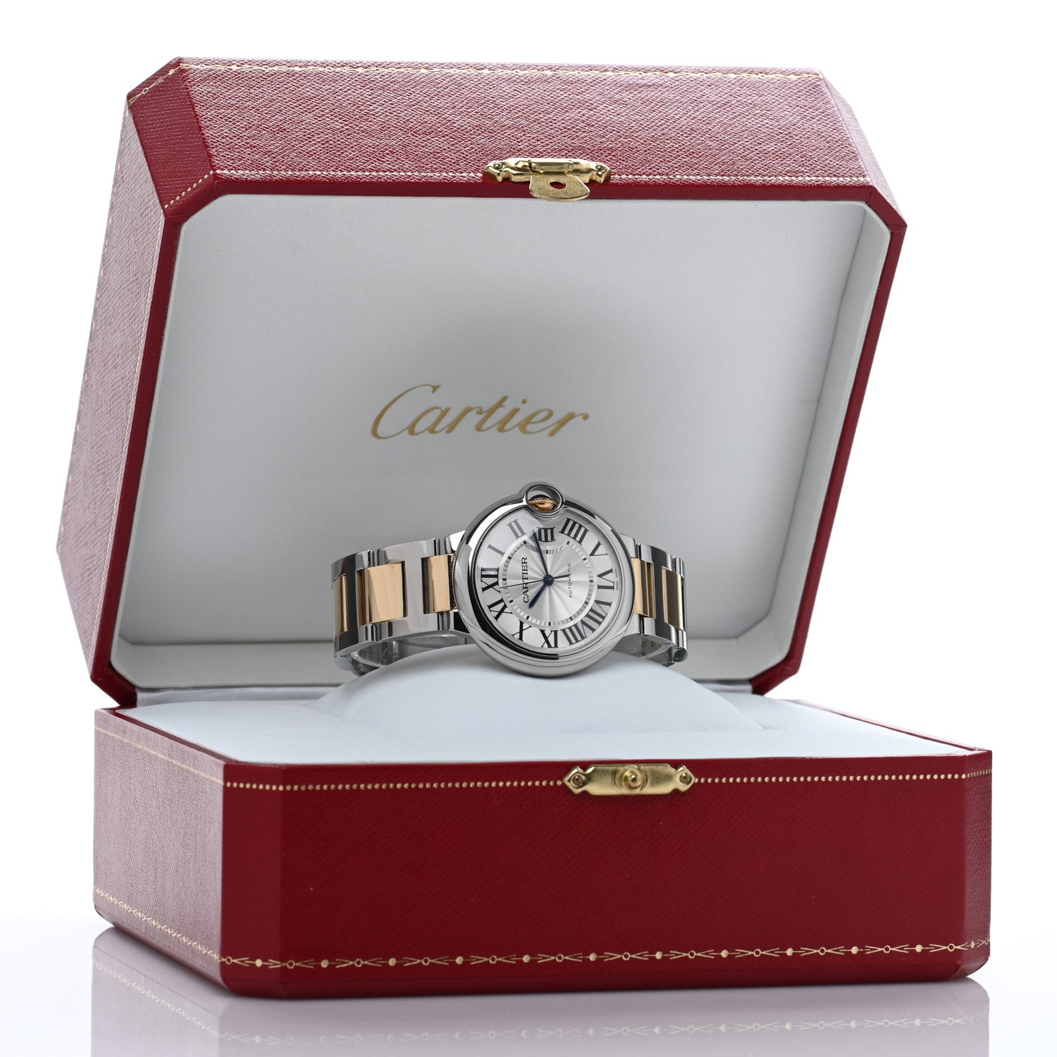 Cartier Stainless Steel 18K Yellow Gold 36mm Ballon Bleu De Cartier Automatic Watch 5 of 5