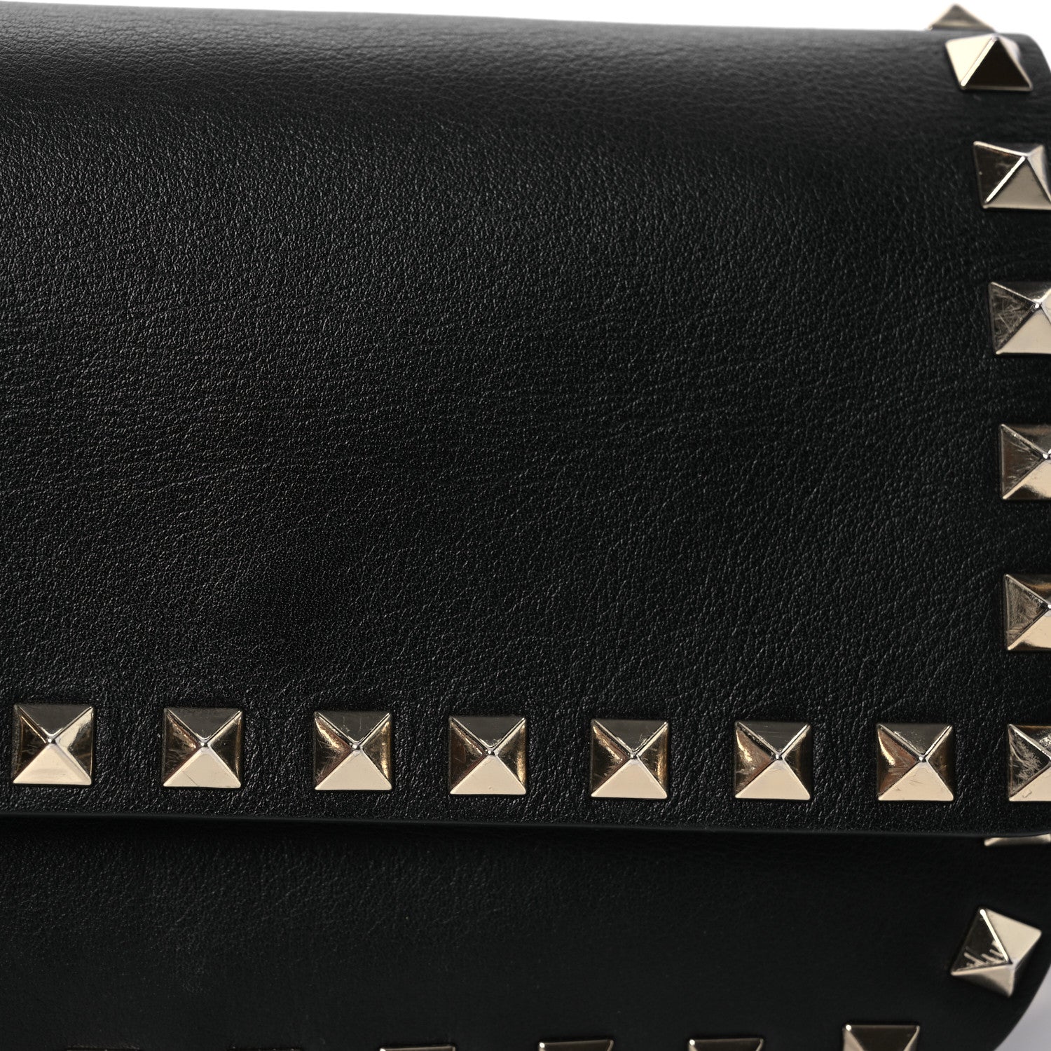 Valentino Garavani Calfskin Rockstud Belt Bag Black 8 of 13