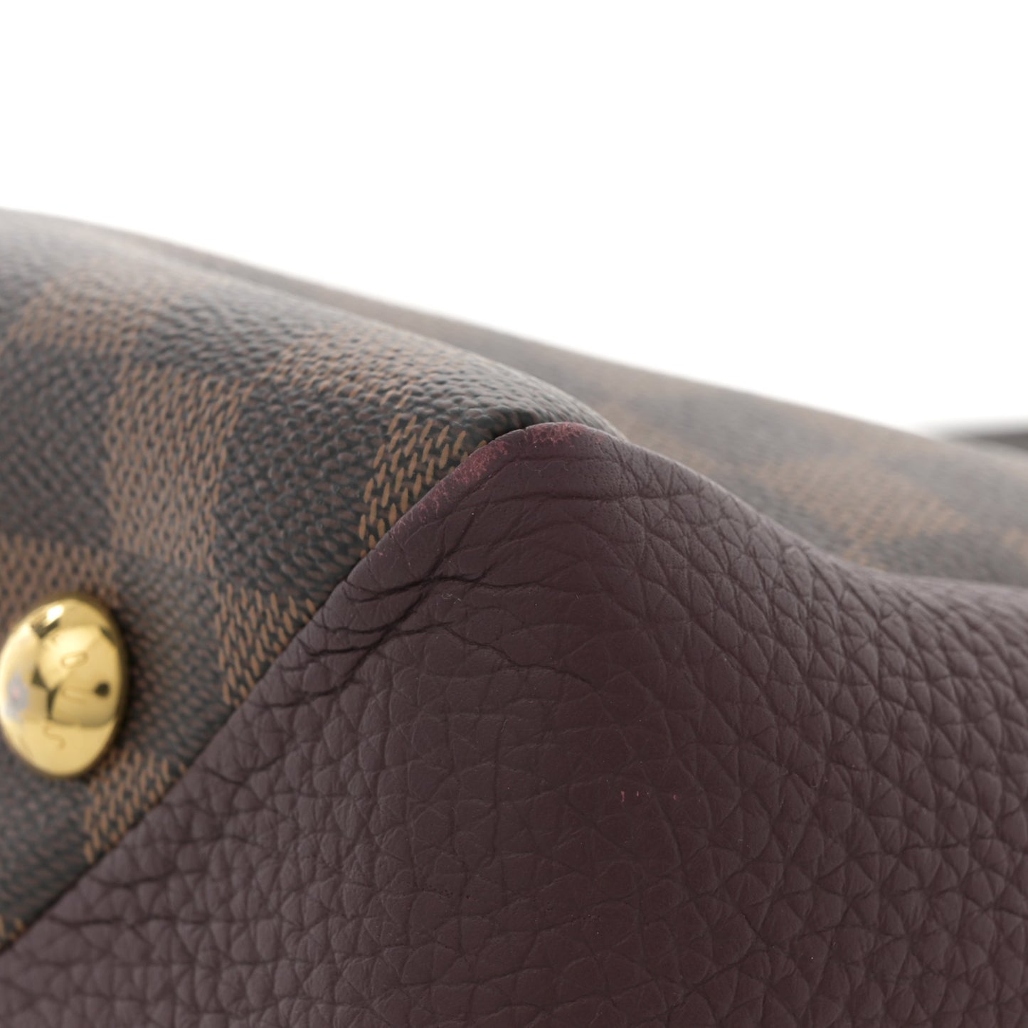 Damier Ebene Cuir Taurillon Brittany Bordeaux