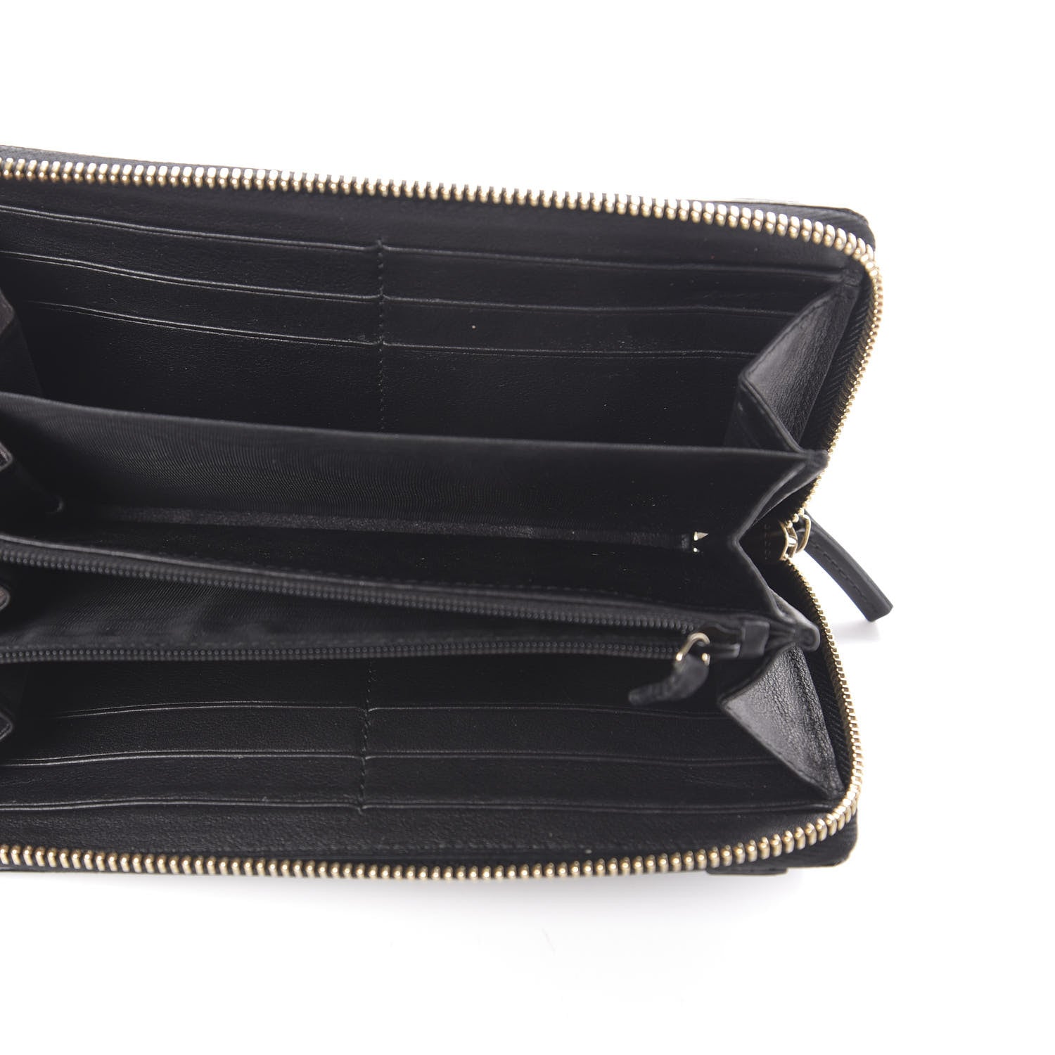 Gucci Patent Microguccissima Nice Zip Around Wallet Black 5 of 6